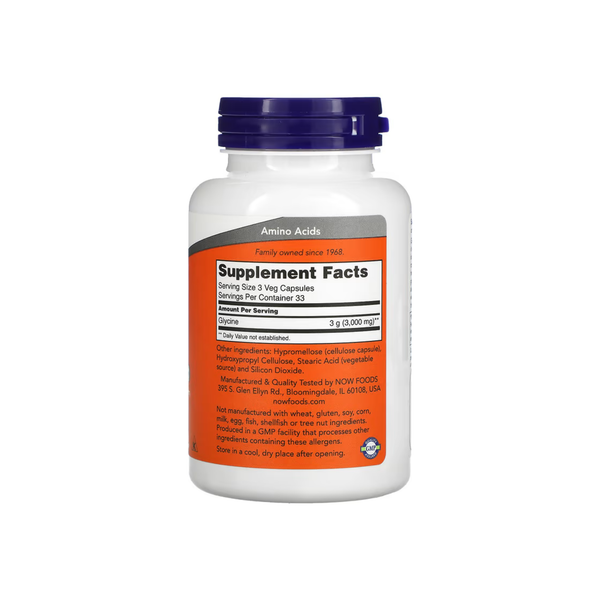 Glycine, 1,000 mg, 100 Veg Capsules