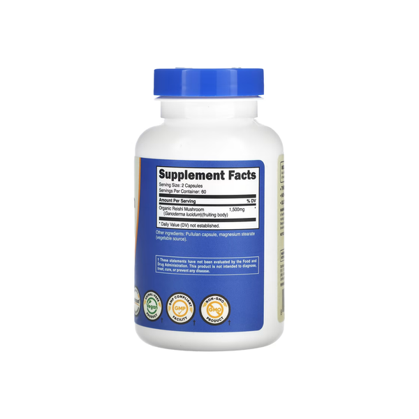 Reishi Mushroom, 120 Capsules, 750MG per Capsule