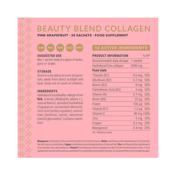 Plent Beauty Blend Collagen Gold Box, 30 Sachets