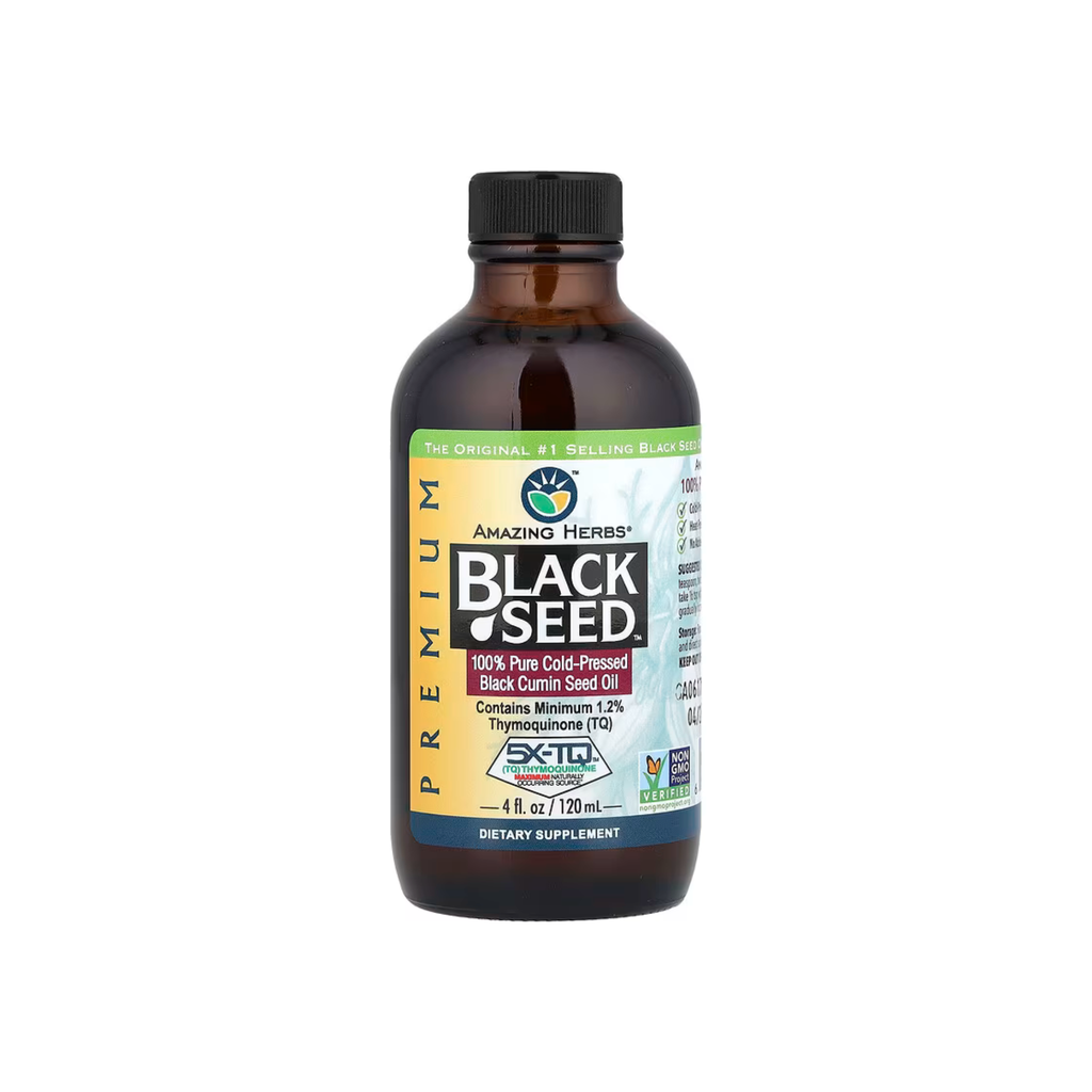 Black Seed, 100% Pure Cold-Pressed Black Cumin Seed Oil, 4 fl oz (120 ml)