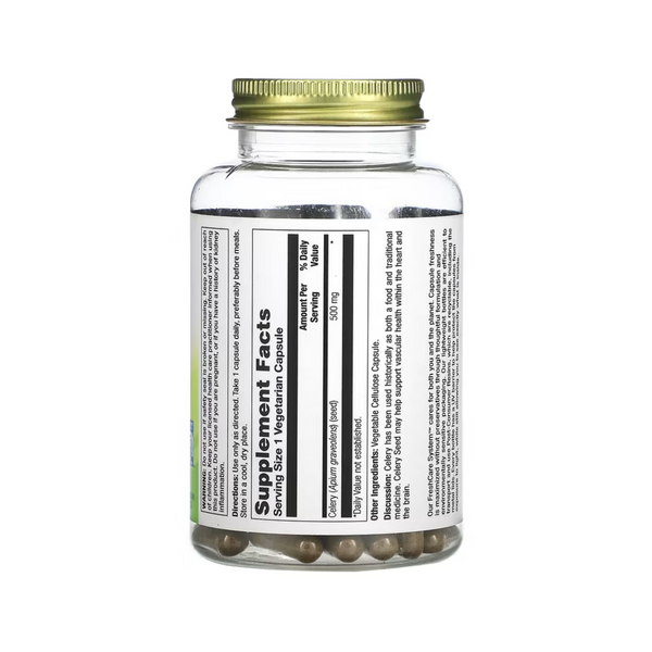 Celery Seed, 500 mg, 100 Vegetarian Capsules