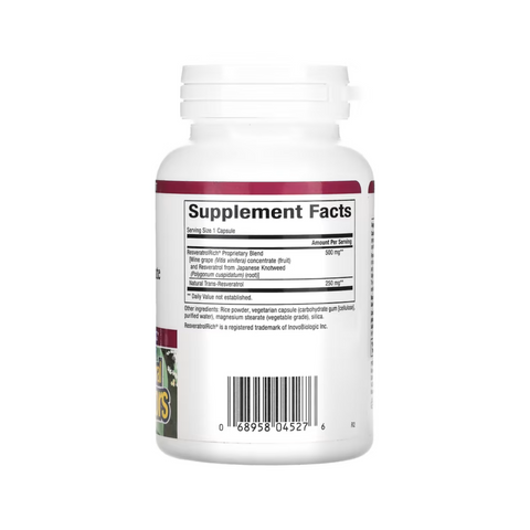 ResveratrolRich, Super Strength, Resveratrol Concentrate, 60 Vegetarian Capsules