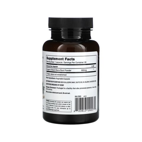 Black Maca, 800mg , 90 Capsules