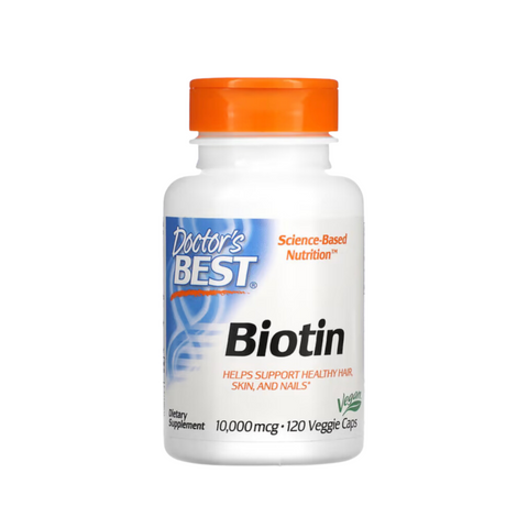 Biotin 10,000 mcg, 120 veggie capsules