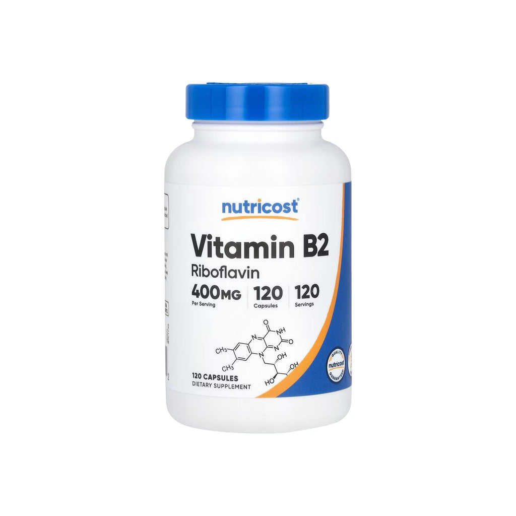 Vitamin B2, 400mg, 120 Capsules