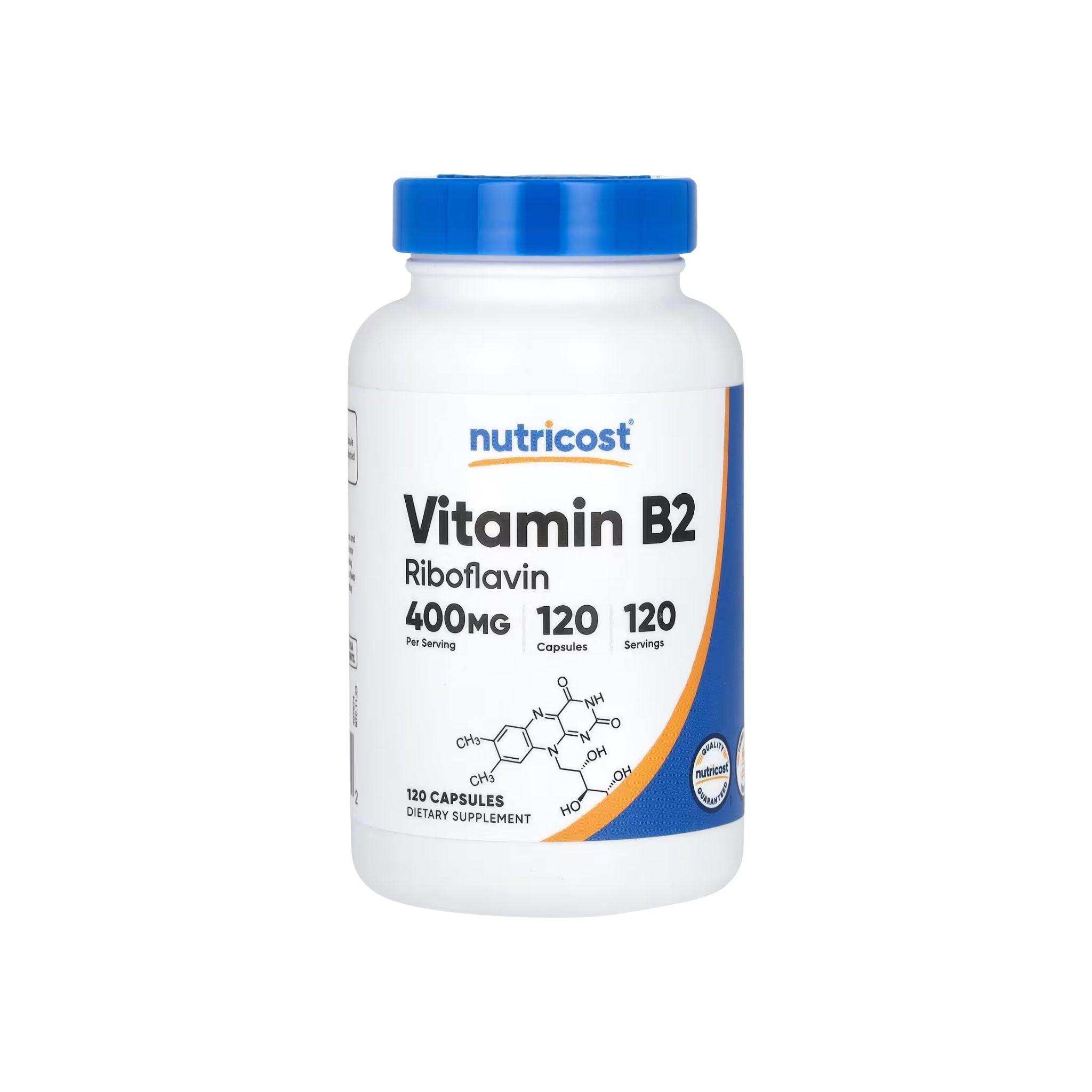 Vitamin B2, 400mg, 120 Capsules