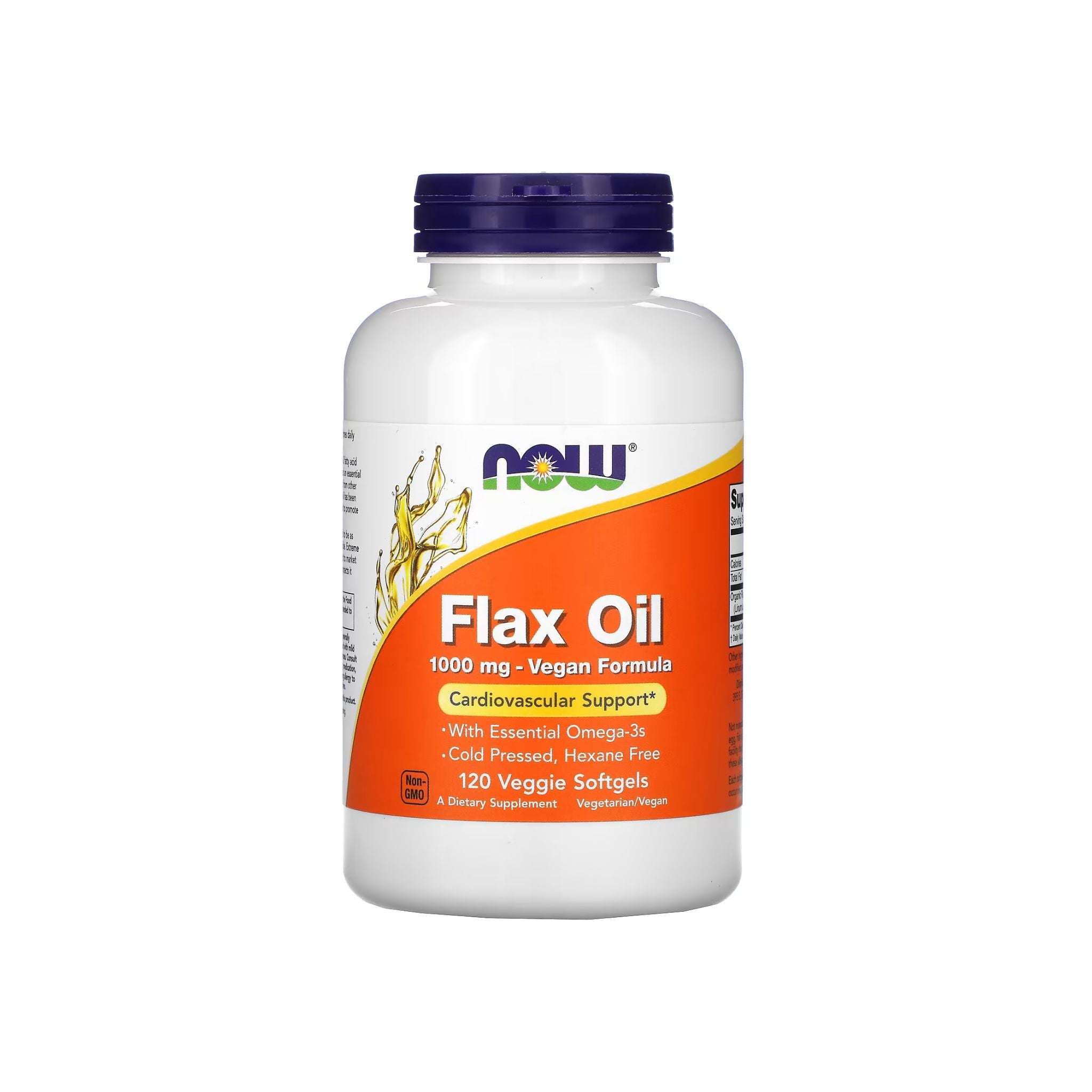 Flax Oil, 1000mg, 120 Veggie Softgels