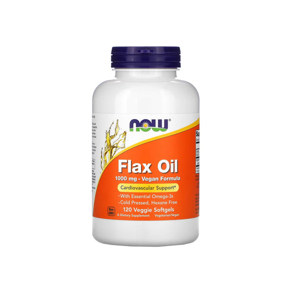 Flax Oil, 1000mg, 120 Veggie Softgels