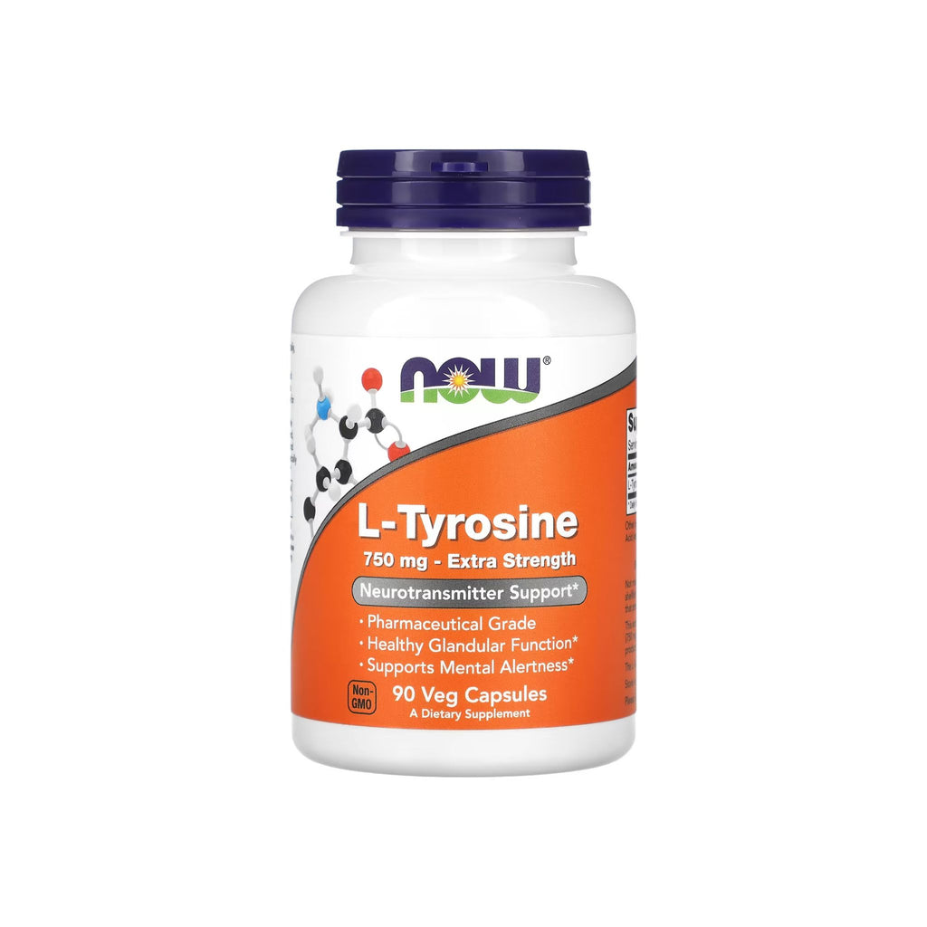 L-Tyrosine, Extra-Strength, 750 mg, 90 Capsules