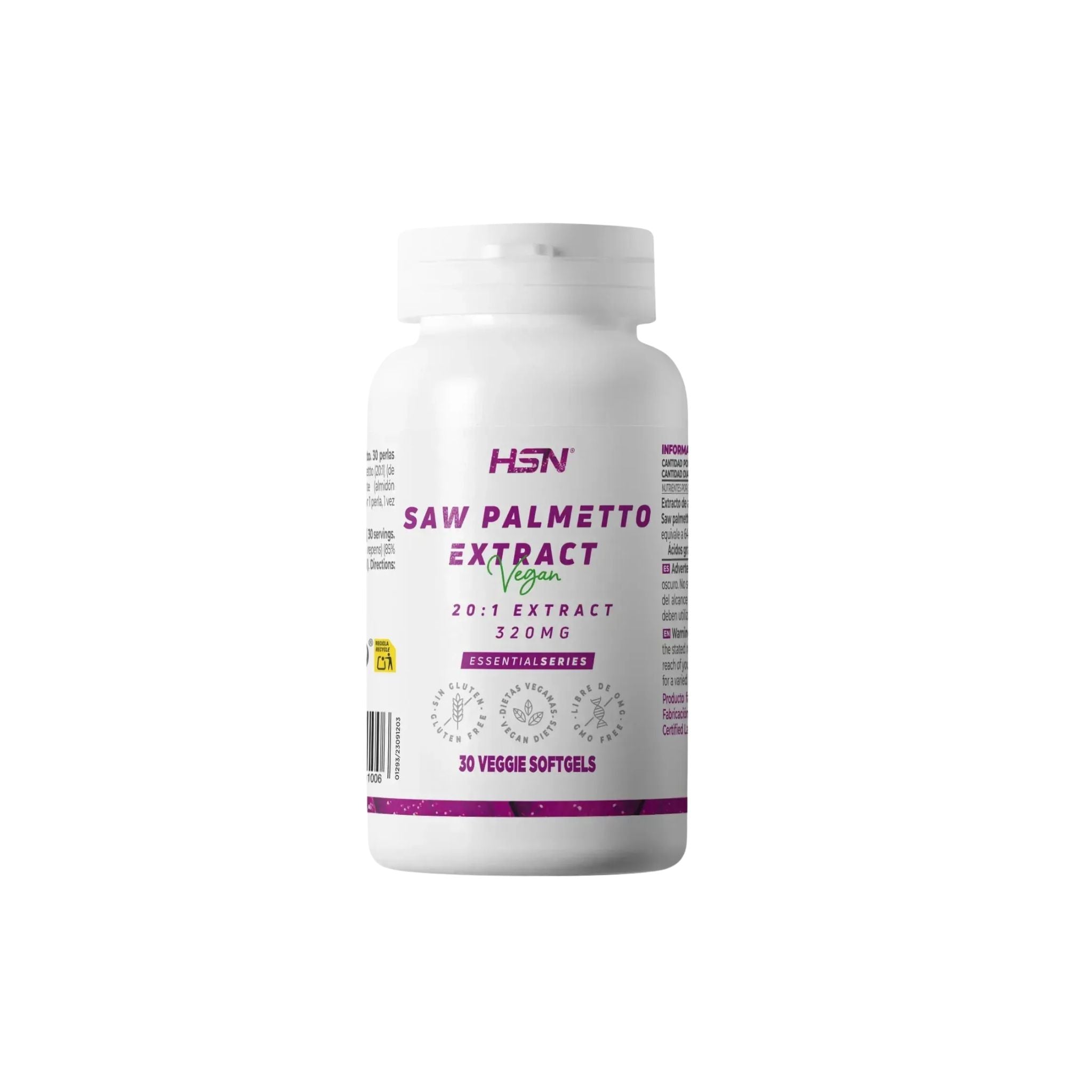 Saw Palmetto Extract (20:1), 320MG, 30 Softgels
