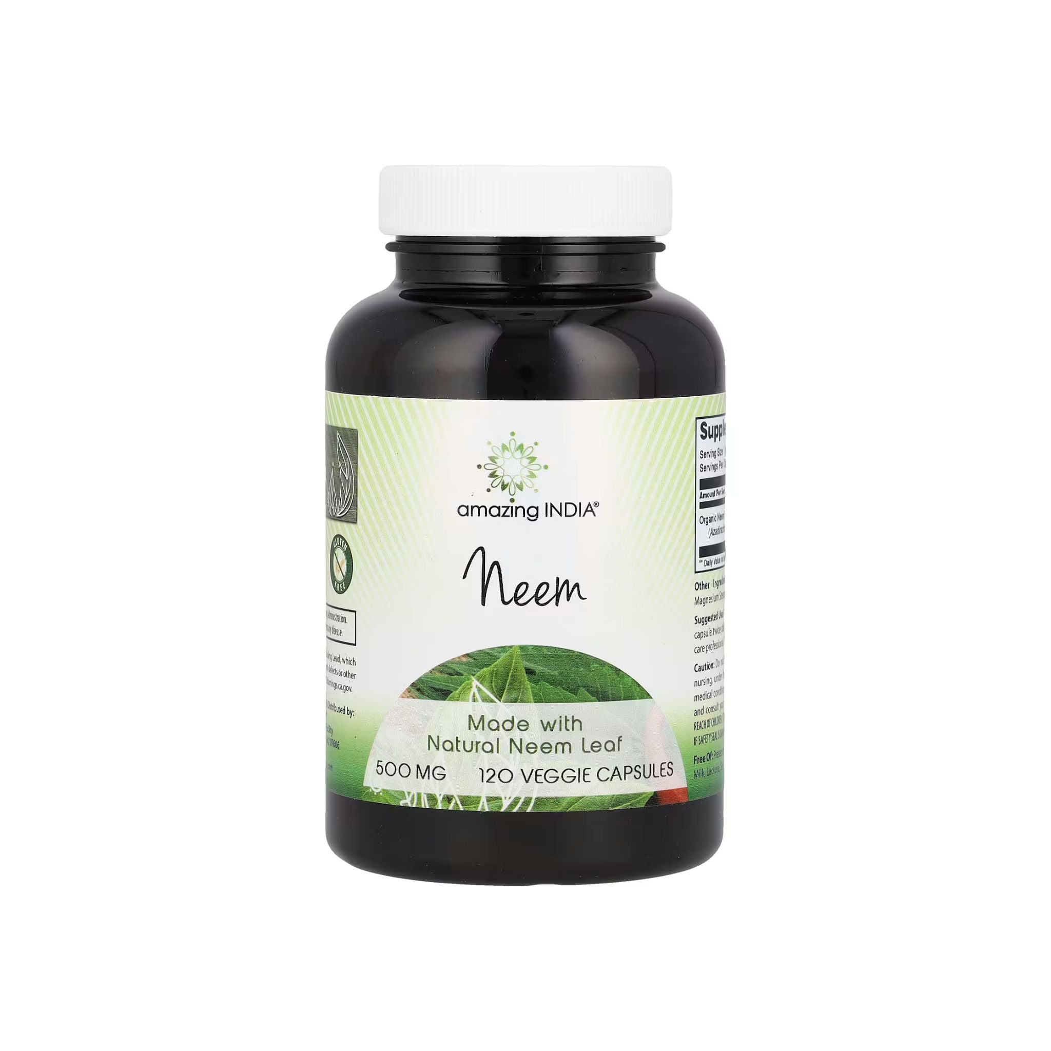 Neem, 500MG, 120 Veggie Capsules