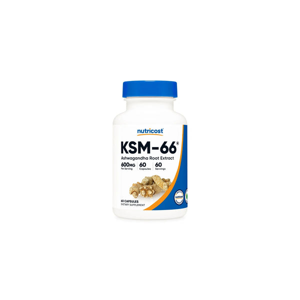 KSM-66 Ashwagandha Root Extract, 600MG, 60 Capsules