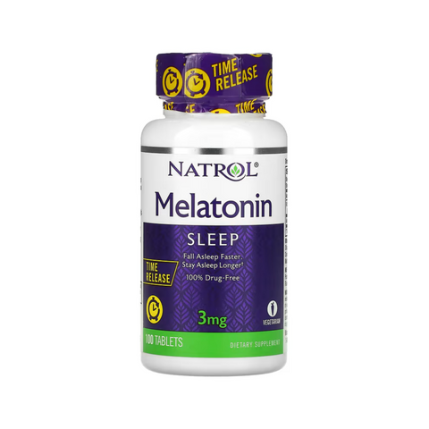 Melatonin,Time Release,3mg 100 Tablets