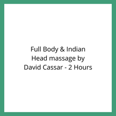 Full Body & Indian Head massage by David Cassar - 2 Hours