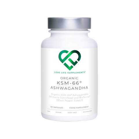 Organic KSM-66 Ashwagandha 500mg 60 Capsules