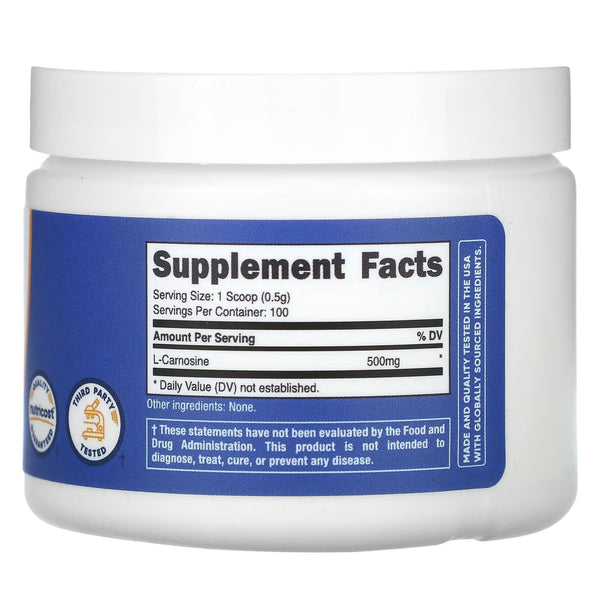 L-Carnosine, Unflavored, 1.8OZ (50G)