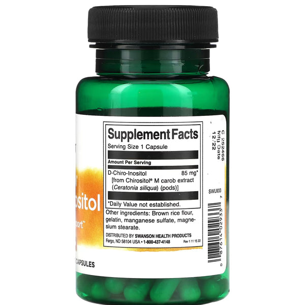D-Chiro-Inositol (Chirositol), 85mg, 60 Capsules