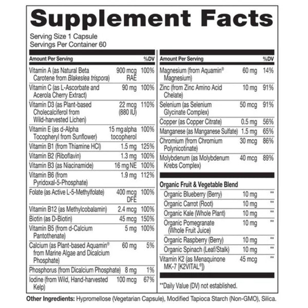 Naturelo Multi Vitamin Women 50+ 60 Capsules