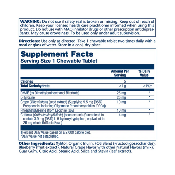 Kids Focus Chewables, Natural Grape, 60 Chewables