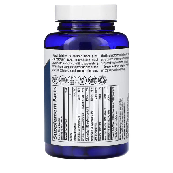 Coral Calcium + Iconic Trace Minerals, 60 Veg Capsules