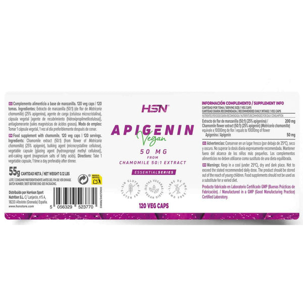 Apigenin, 50MG, 120 Veg Capsules