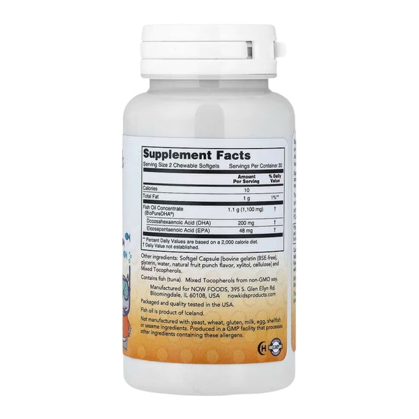 Kid's DHA Fish Oil Chewables, 60 Chewable Softgels
