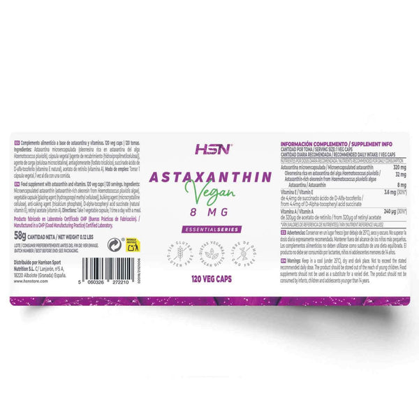 Astaxanthin, 8mg, 120 Veg Capsules