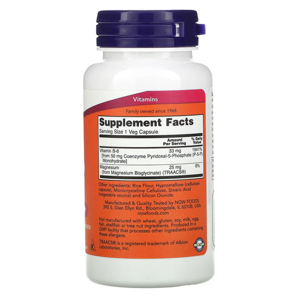 Vitamin B6, P-5-P, 50MG, 90 Veg Capsules