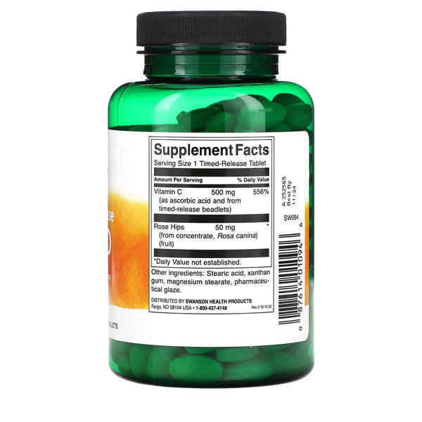 Timed-Release C-500, 500mg, 250 Tablets