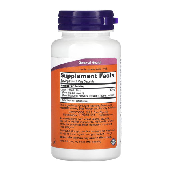 Lutein, 20 mg, 90 Veg Capsules
