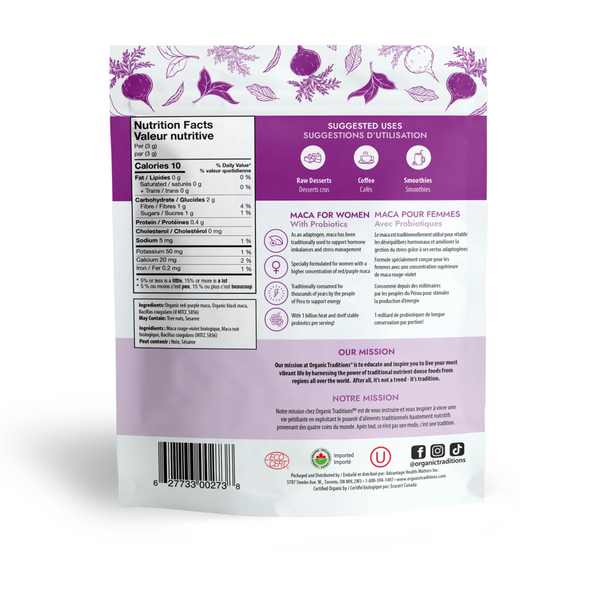 Maca For Women with Probiotics, 150g