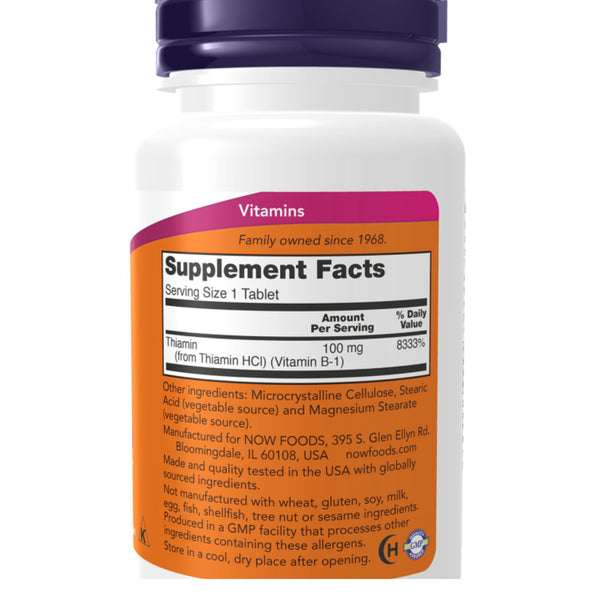 B-1, 100mg, 100 Tablets