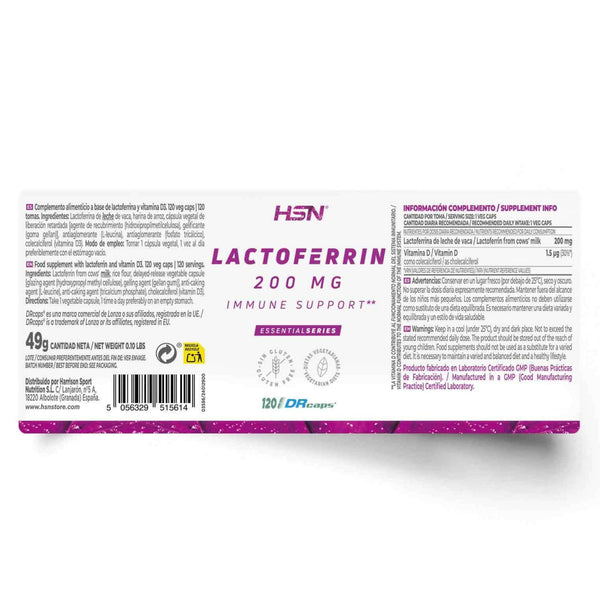 Lactoferrin, 200mg, 120 Veg Capsules