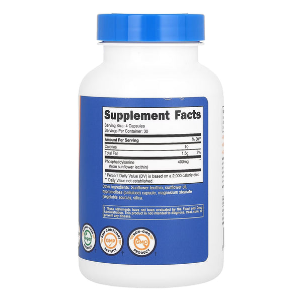 Phosphatidyl Serine, 120 Capsules (100MG per capsule)