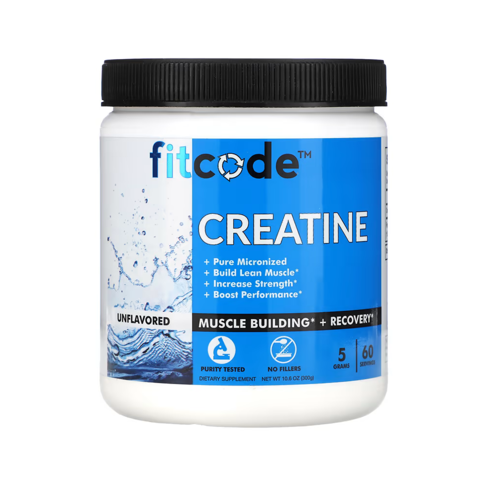 Creatine, Unflavored, 5 g, 10.6 oz (300 g)