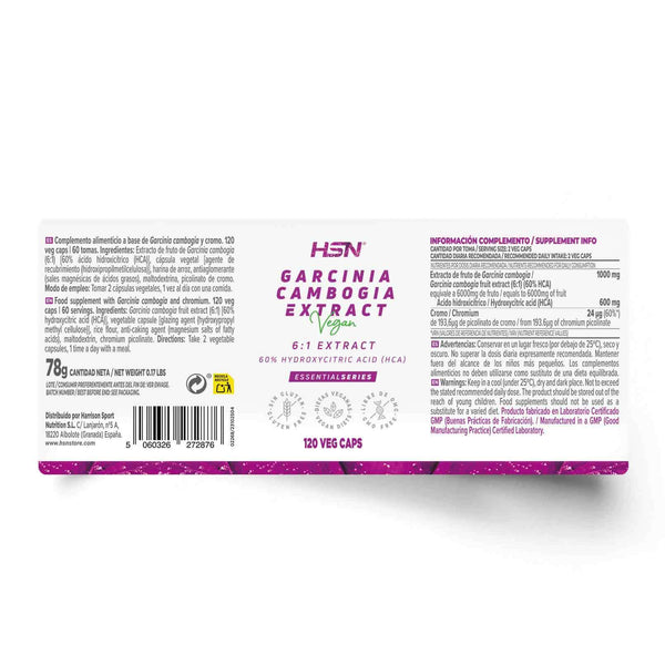 Garcinia Cambogia Extract, 500MG, 120 Veggie Capsules