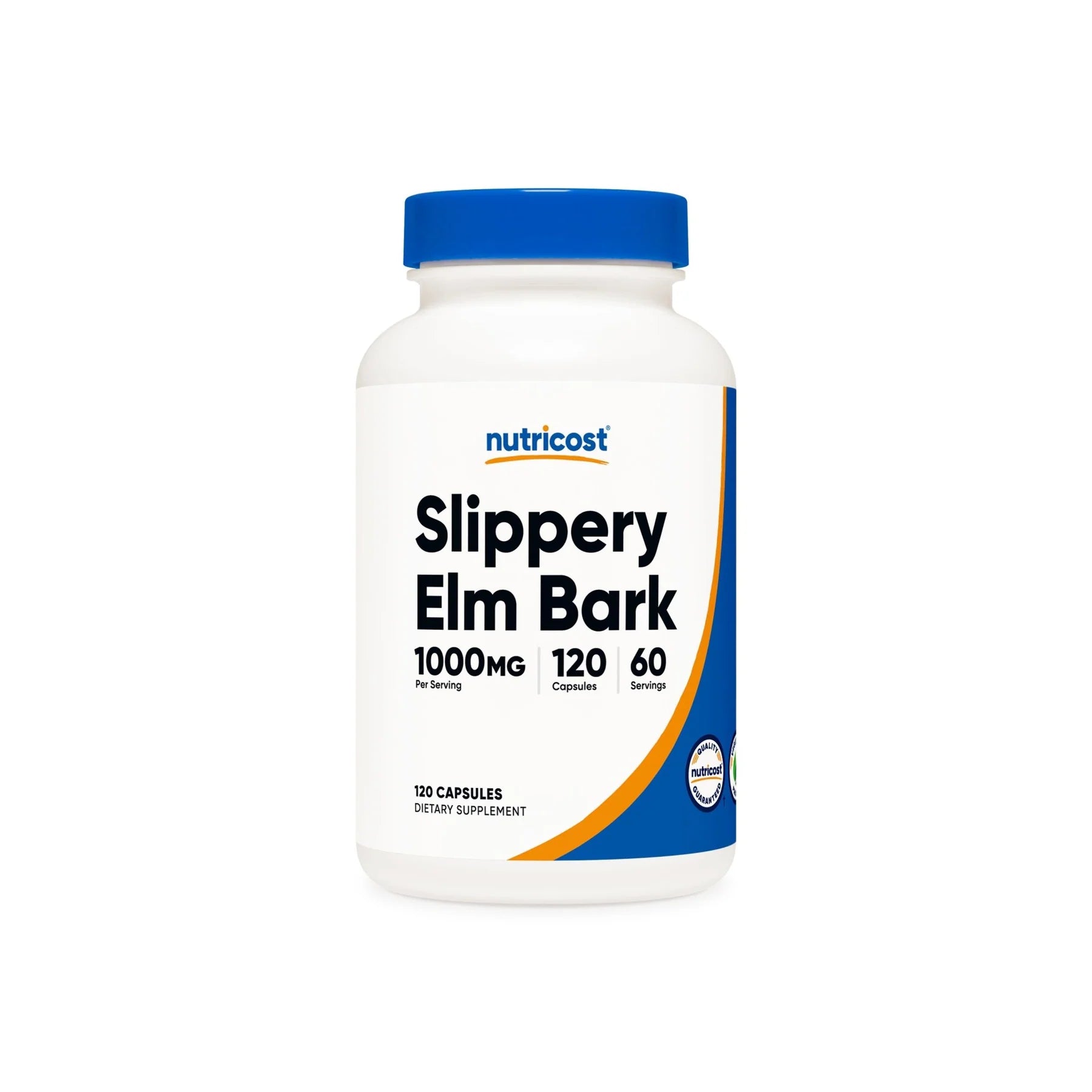 Slippery Elm Bark, 1000mg (500mg per capsule), 120 Capsules