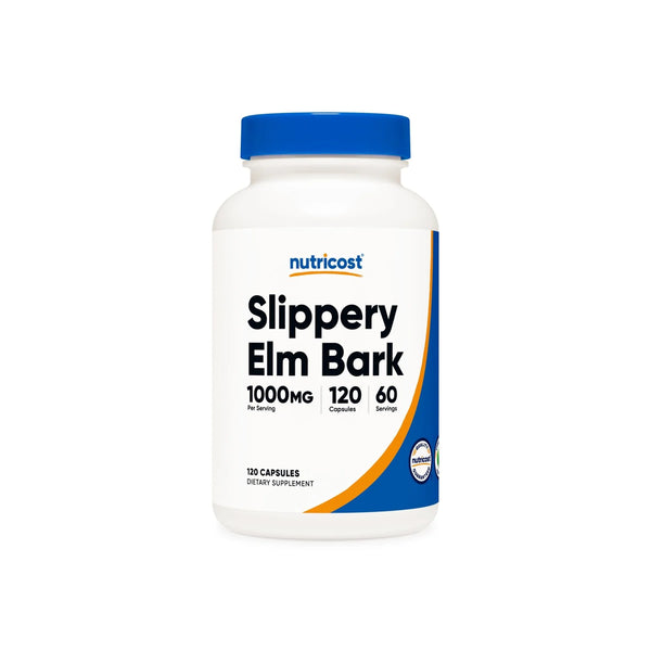 Slippery Elm Bark, 1000mg (500mg per capsule), 120 Capsules