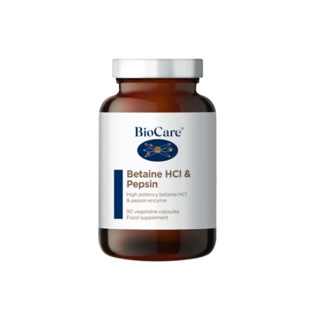 Betaine HCL & Pepsin 90 Capsules