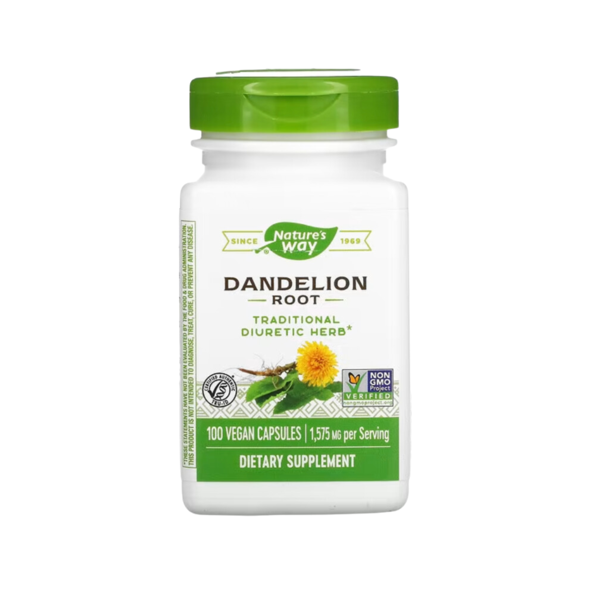 Dandelion Root 525mg 100 Vegan Capsules