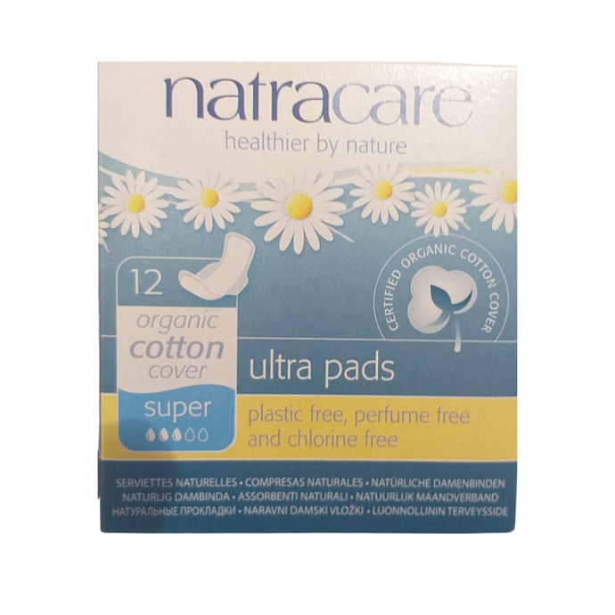 Organic Ultra Pads with Wings X12