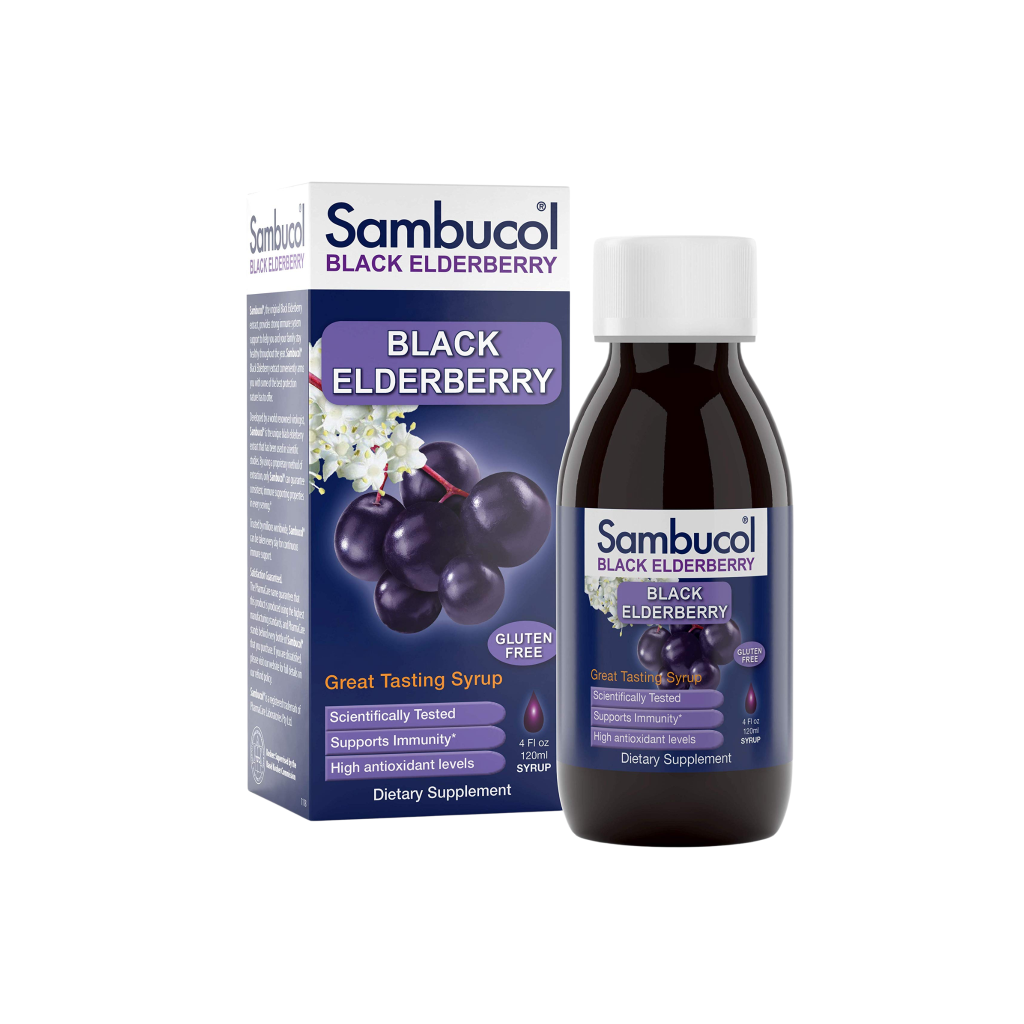 Sambucol Black Elderberry Syrup For Kids Berry Flavour 120ml